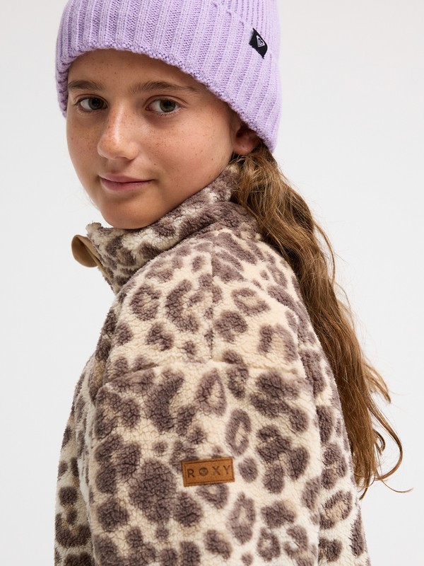 Calling All Mys Polaire à demi-zip Beige Fille 4-16