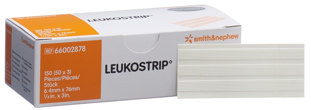 Leukostrip 6.4mmx76mm 3 Streifen 50 Stk