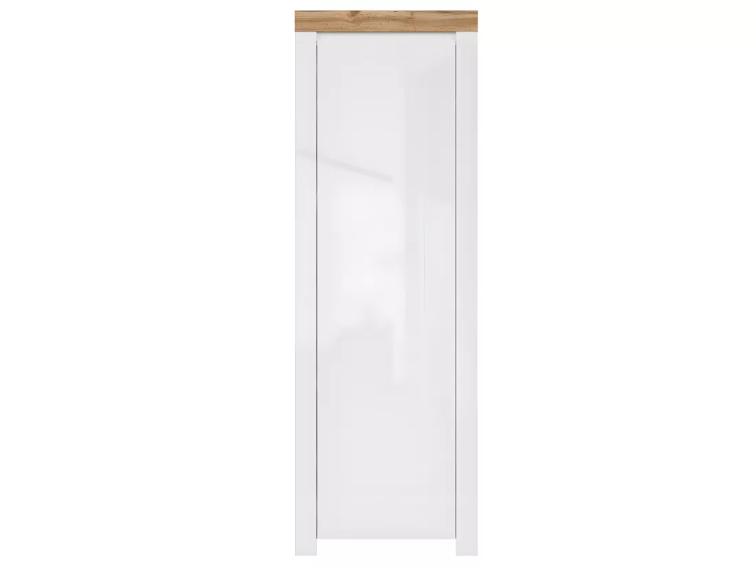 Meuble d'entrée 1 porte Hella Blanc et Bois
