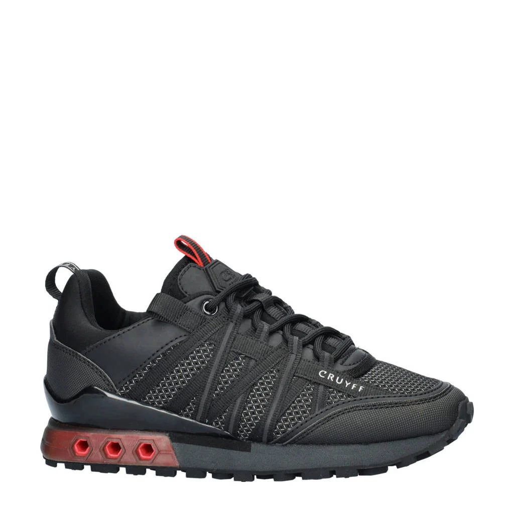 Cruyff Feariasneakers zwart/rood