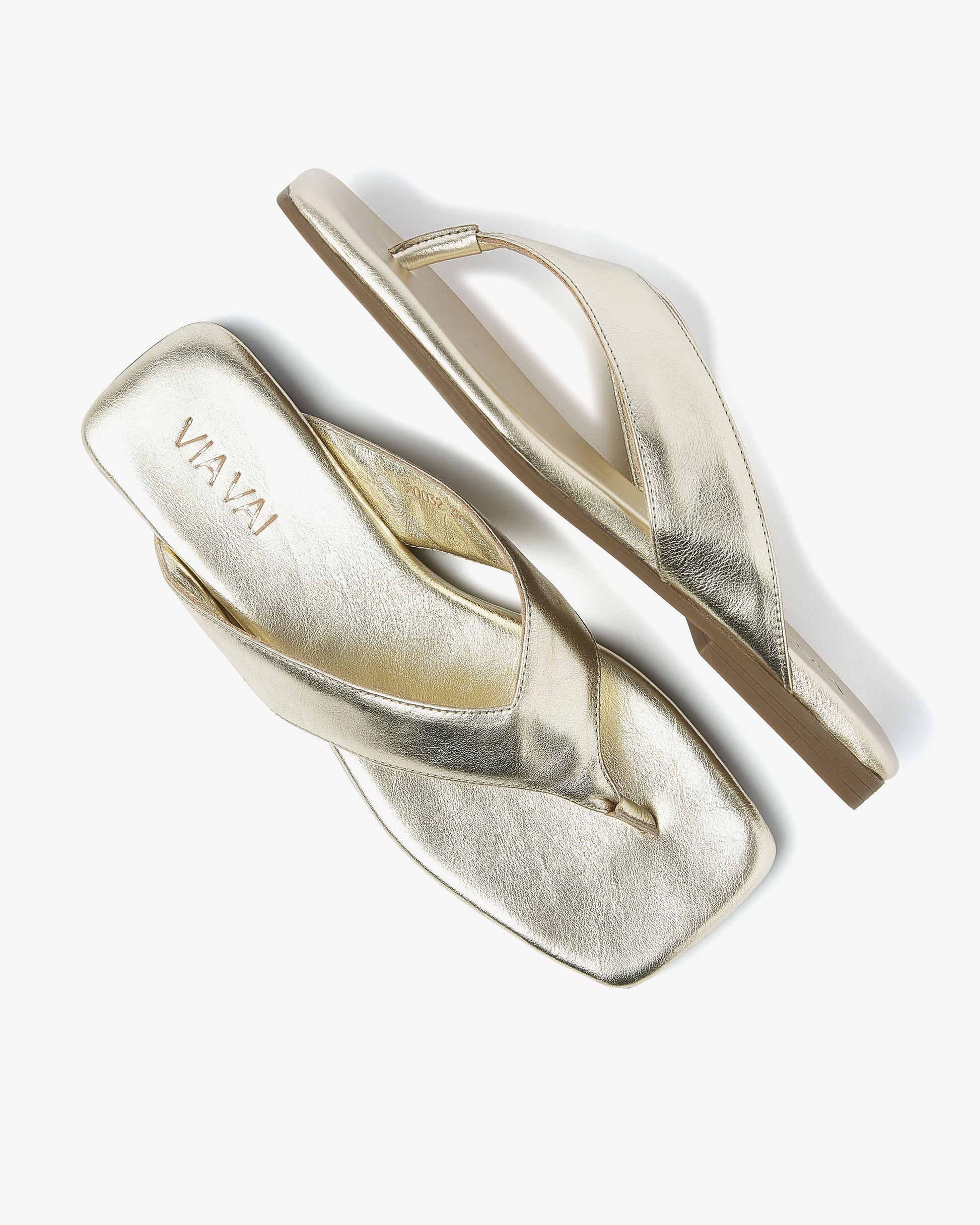 VIA VAI gouden slippers Kiki Berry