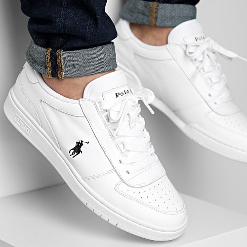 Baskets Polo Court Blanc Noir