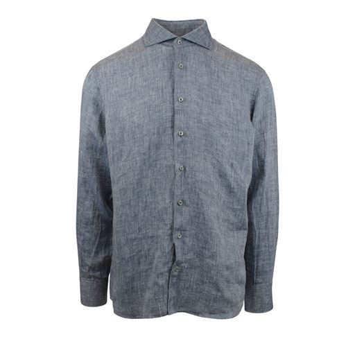 Nordstrand Luxury Linen Skjorte, Navy Melange, 46