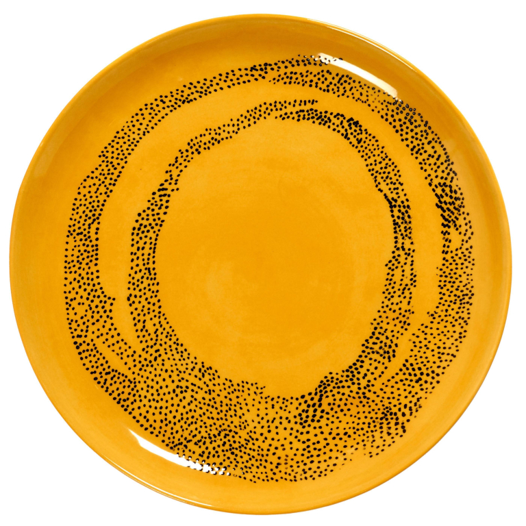 Serax Feast by Ottolenghi dinerbord Ø22.5 set van 2 Dark Blue/White Stripes
