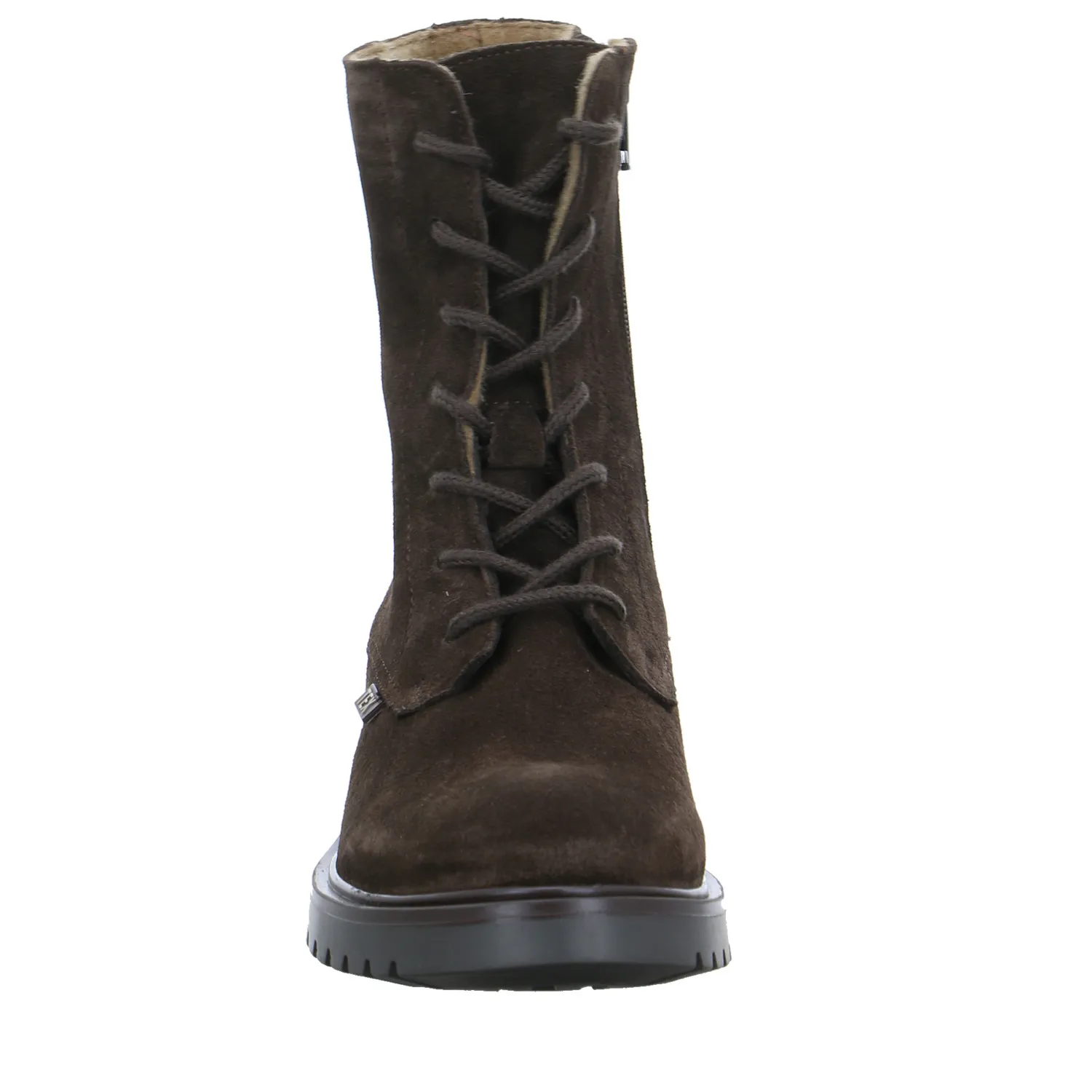 SCHUHENGEL Mädchen-Winter-Bottine Braun Leder  Schnür-Boot