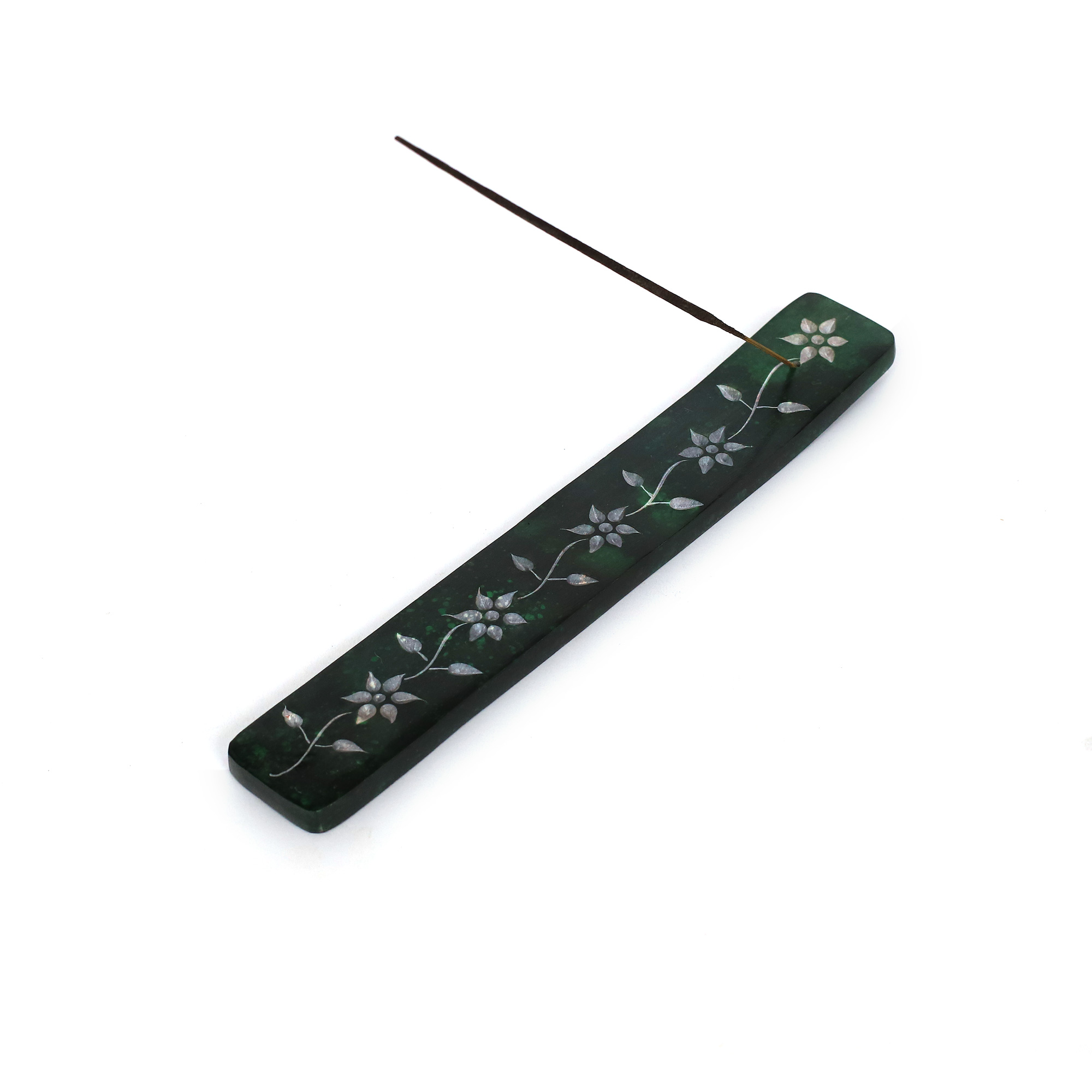 Räucherstäbchenhalter grün, aus Speckstein, L 25 cm, B 4 cm günstig bestellen