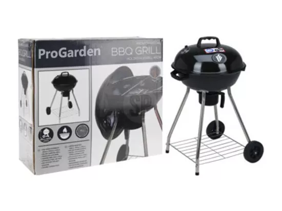 Barbecue sur roues noir
