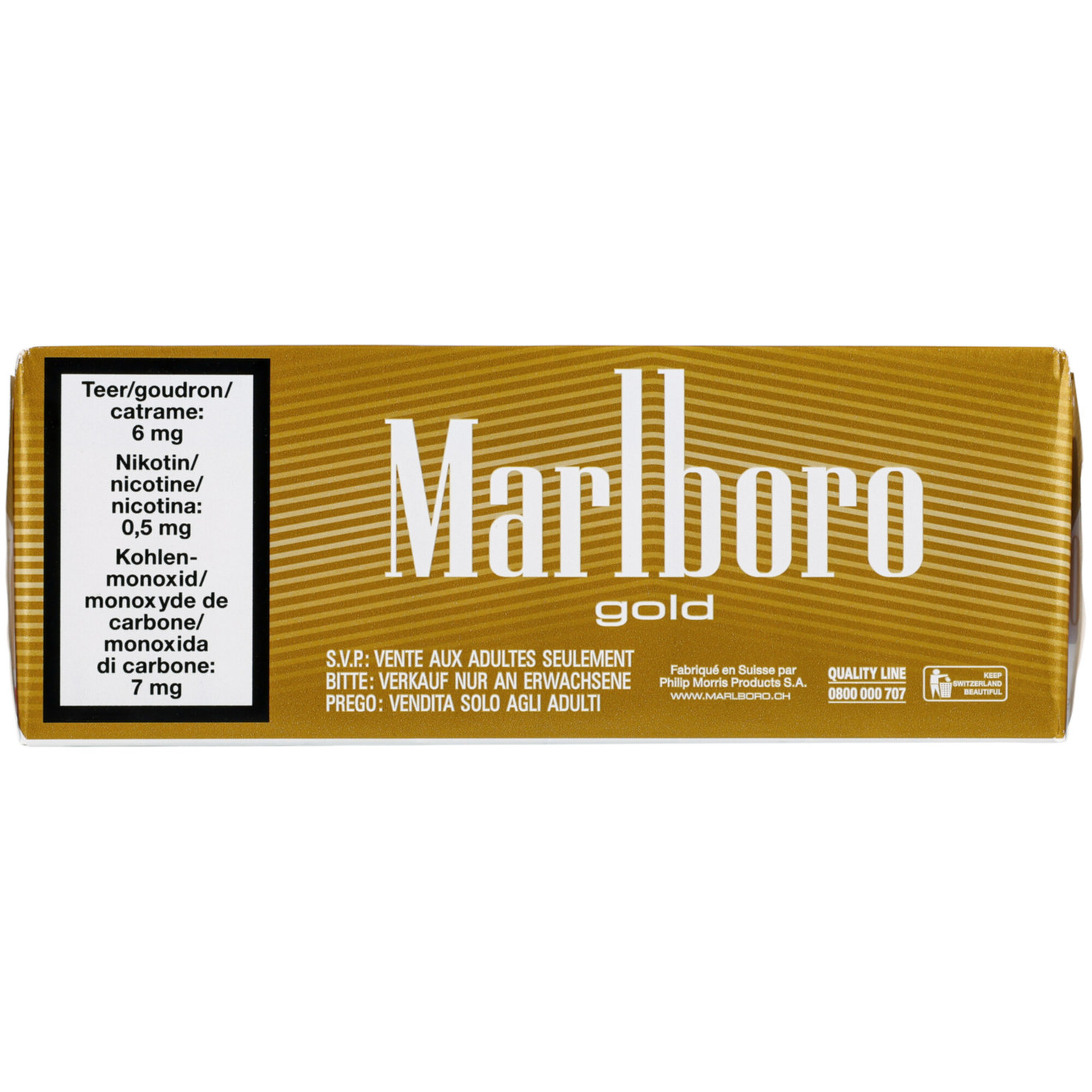 Marlboro Gold Zigaretten 25 Box Stange