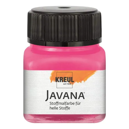 Javana Stoffmalfarbe für helle Stoffe, 20 ml Glas in pink