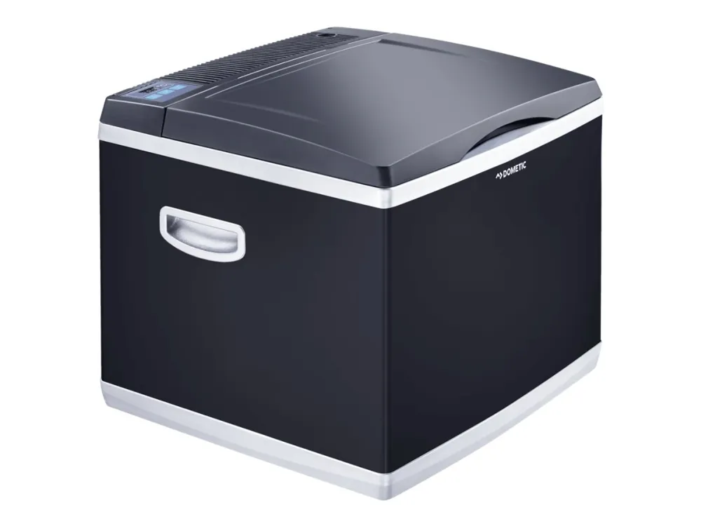 Dometic CoolFun CK 40D HYBRID - Transportabelt køleskab/fryser - bærbar - transportabel - bredde: 52 cm - dybde: 51 cm - højde: 45 cm - 38 liter - sort/ sølv