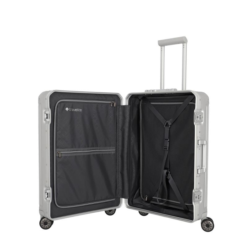 Valise rigide Next Aluminium 67 cm Argent