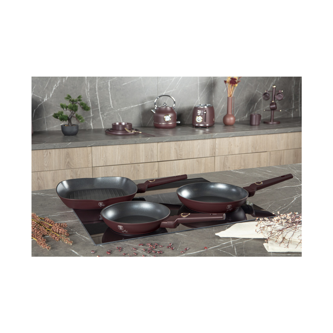 Berlinger Haus 3-teiliges Bratpfannen-Set Leonardo Collection