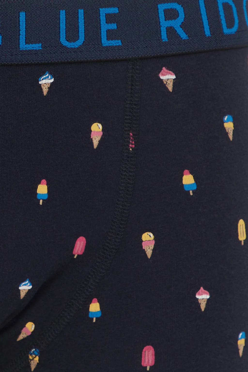 boxershort - set van 2 lichtblauw/donkerblauw/multicolor