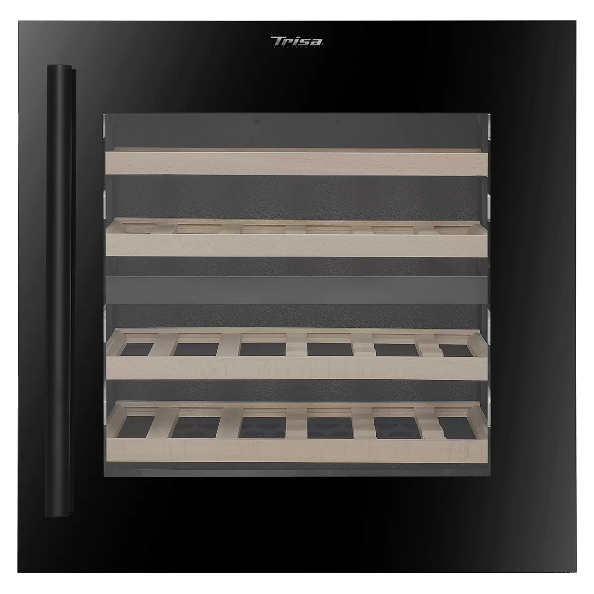 Einbau-Weinkühlschrank 69L Trisa Dual Zone Schwarz
