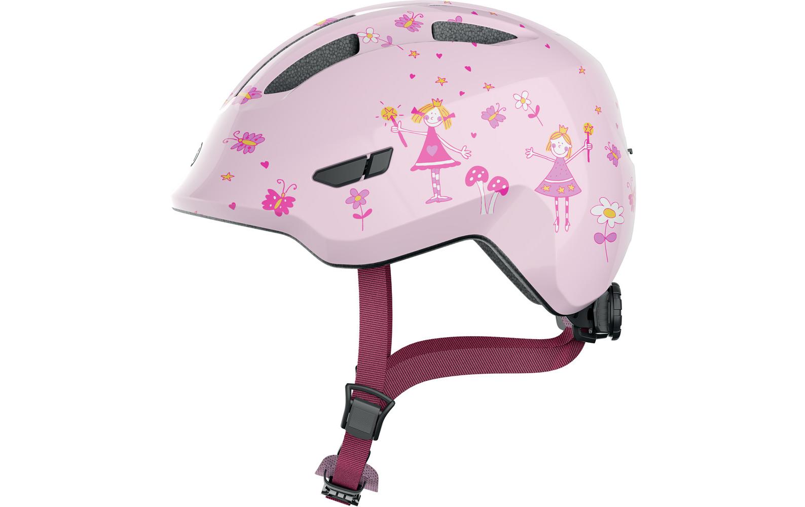 Helm Smiley 3.0 Rose Princess Shiny, SFahrradhelm für Mädchen