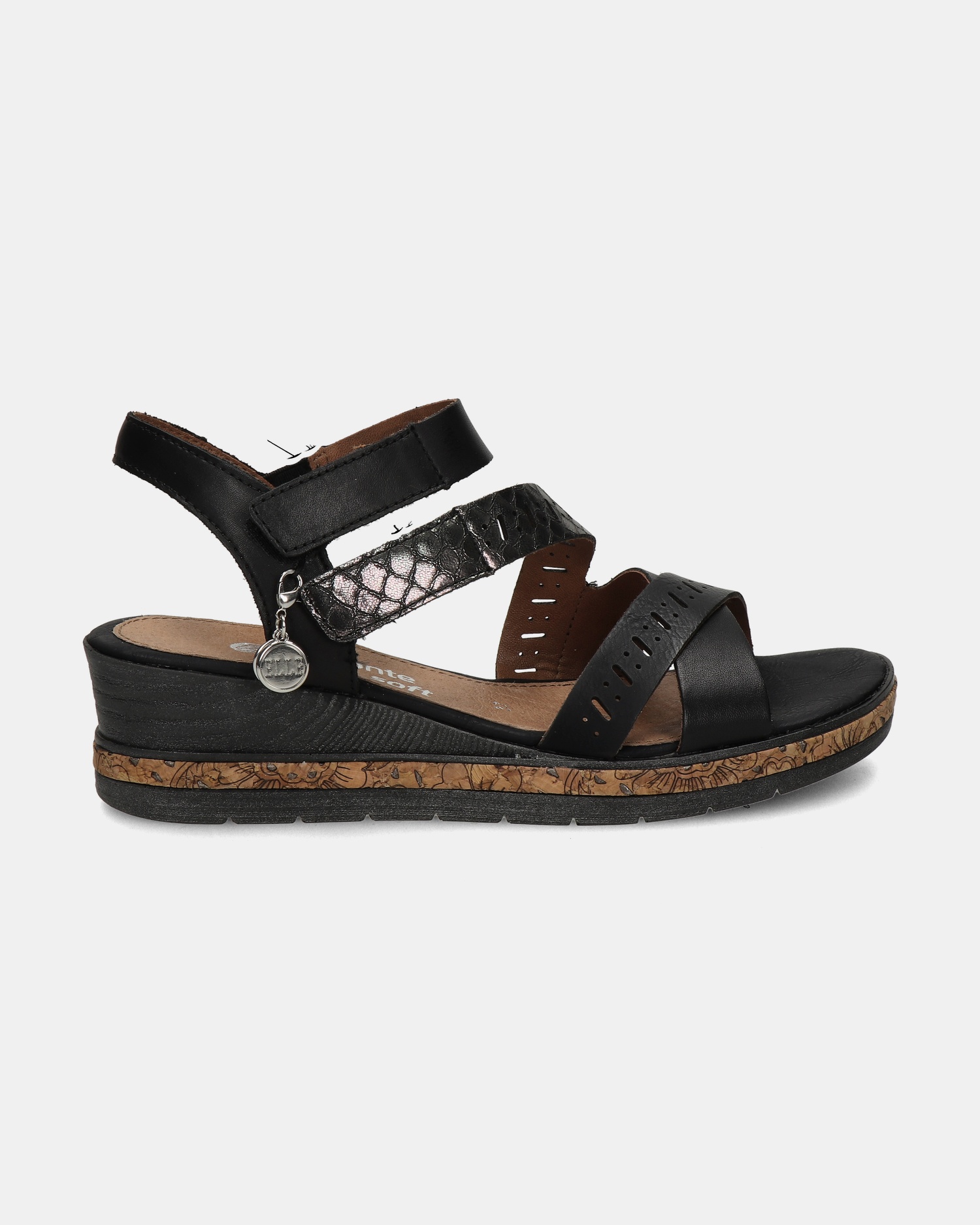 Remonte Sandalen  - zwart