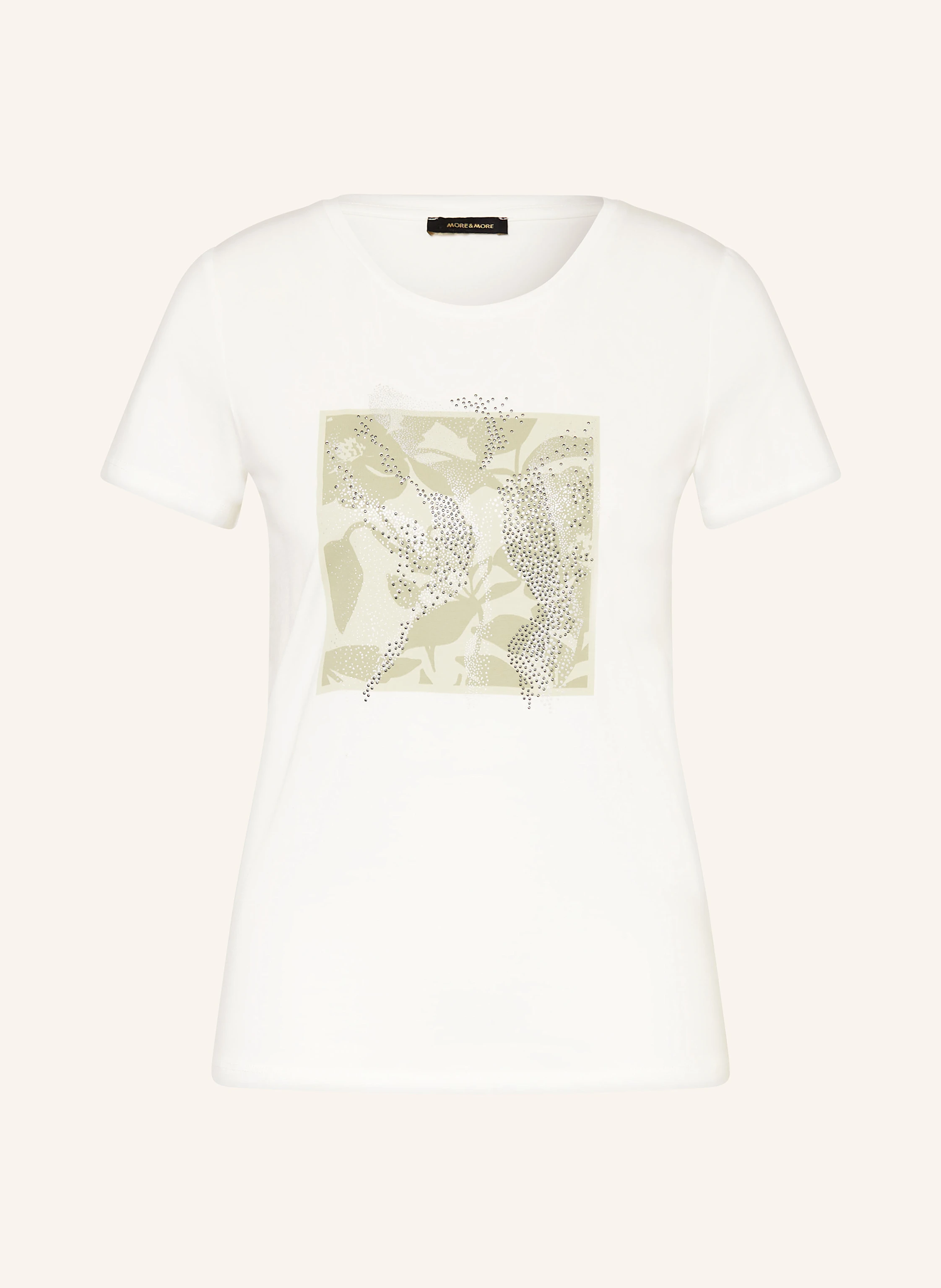 MORE & MORE T-Shirt mit Schmucksteinen