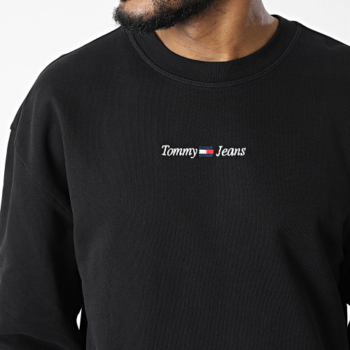 Sweat Crewneck Casual Linear 3881 Noir