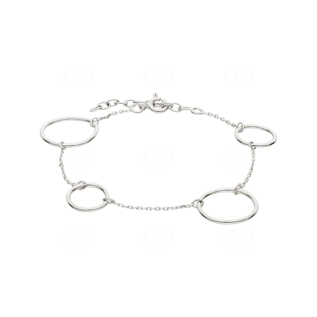 Armband 925 Silber rhodiniert 19cm