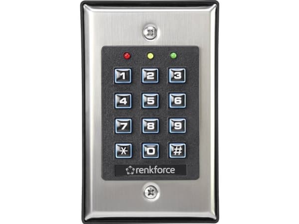 Renkforce 1582597 Kodelås Overflademonteret med belyst tastatur