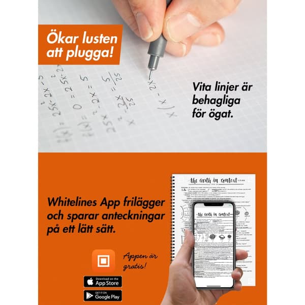 Whitelines Revelations Notatblokk A4 Linjert