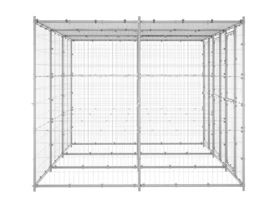 Chenil extérieur cage enclos 330 x 220 x 180 cm 02_0000445
