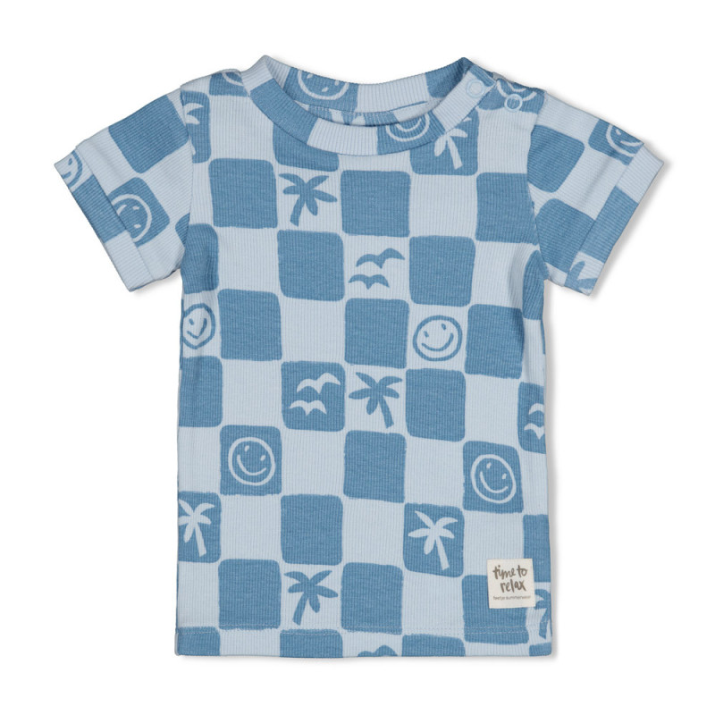 Feetje shortama Chase Check - Premium Summerwear, blauw