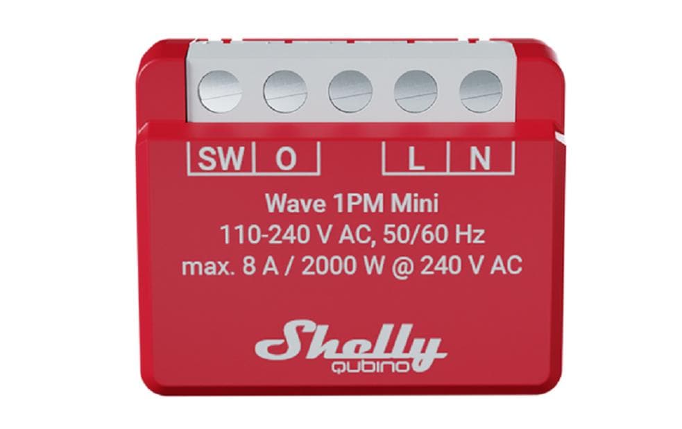 Smart Home Qubino Wave 1PM MiniSmarter Z-Wave-Schalter, 1 Kanal, 8 A, mit Leistungsmessung