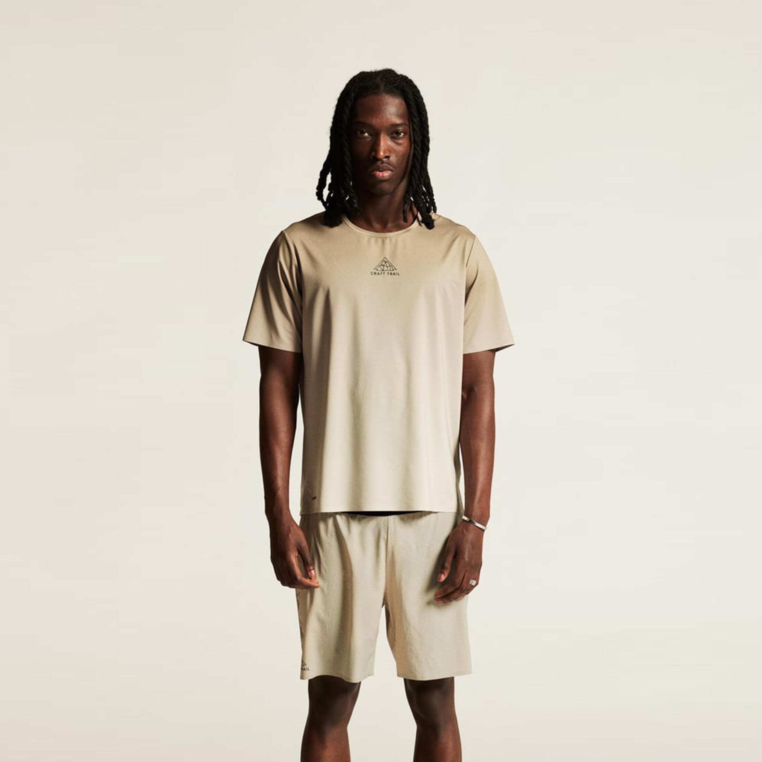 Craft Pro Trail Tee 2 Maillot De Course Hommes - Beige