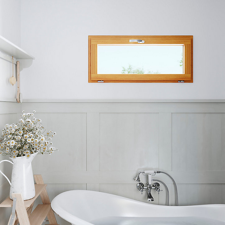 Fenêtre abattant bois GoodHome - l.60 x h.45 cm