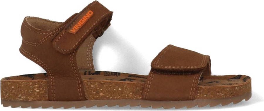 VINGINO Xavi leren sandalen bruin Leer Effen 27