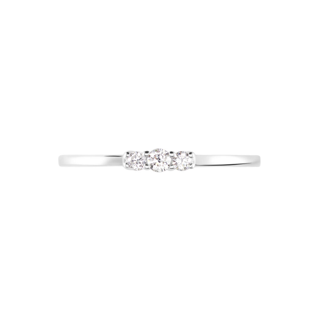 Bague Sabine Or Blanc Diamant
