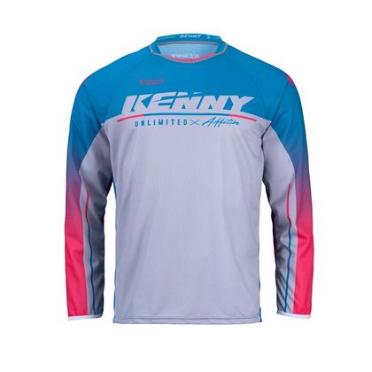Maillot cross Kenny TRACK FOCUS GREY BLUE 2022 - Gris / Bleu