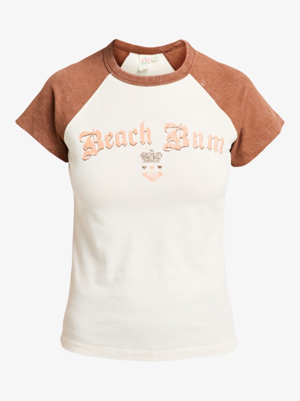 Roxy X Juicy Couture T-Shirt à manches courtes Blanc Femme