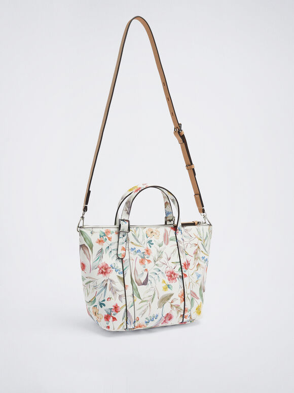 Estampado Floral Shopper - Coral