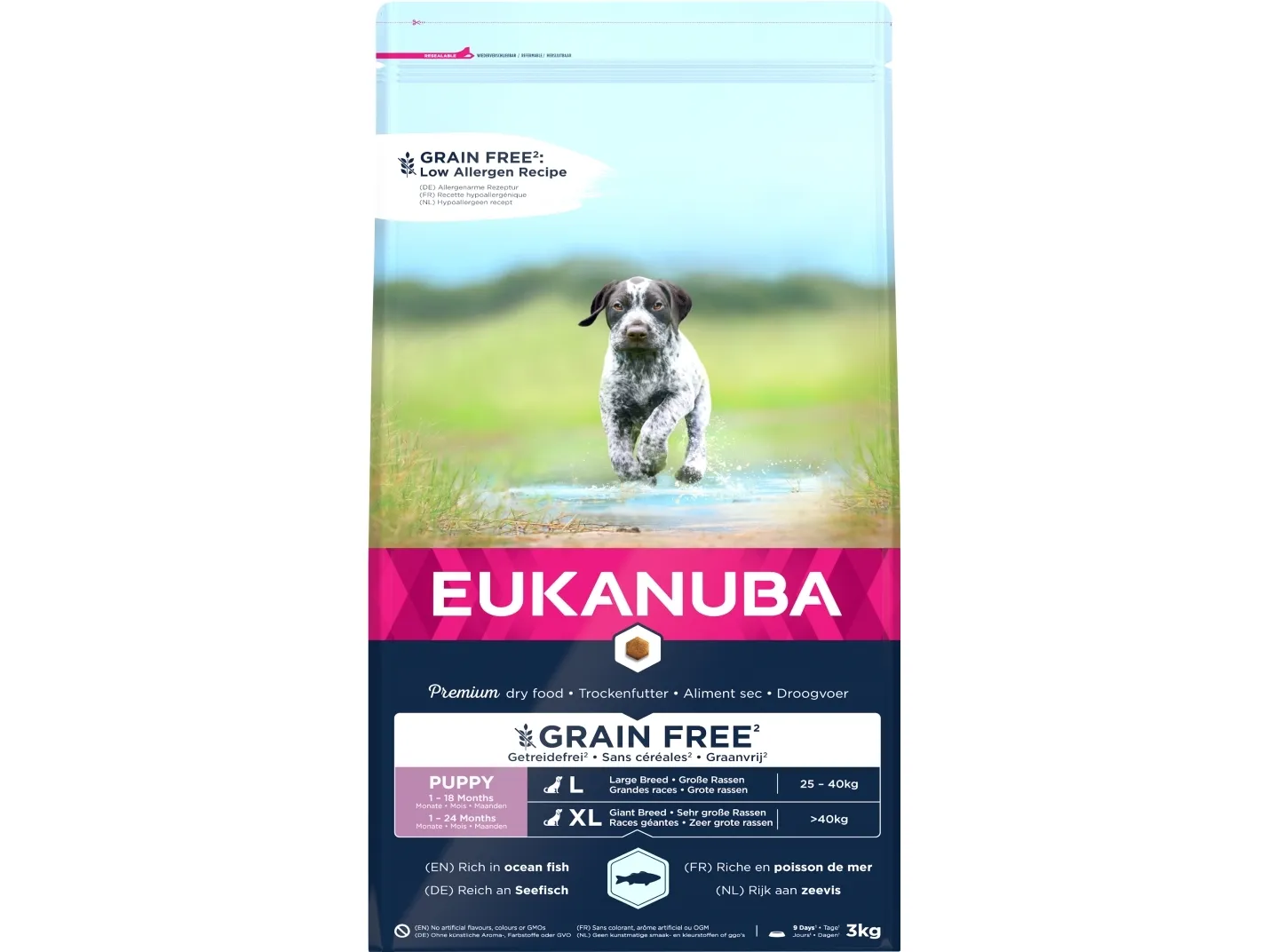 Eukanuba Euk Puppy & Junior Large Grainfree Ocean Fish 3KG