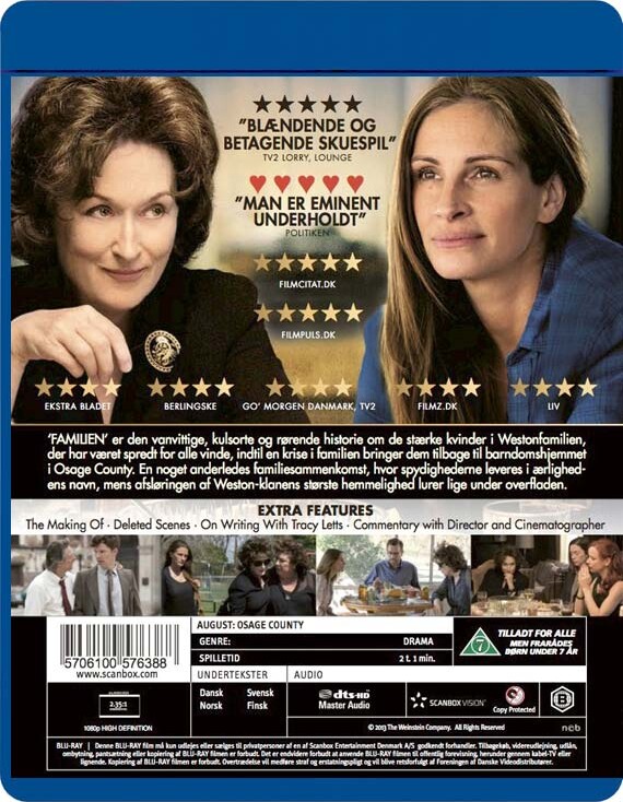 August Osage County / Familien - Blu-Ray