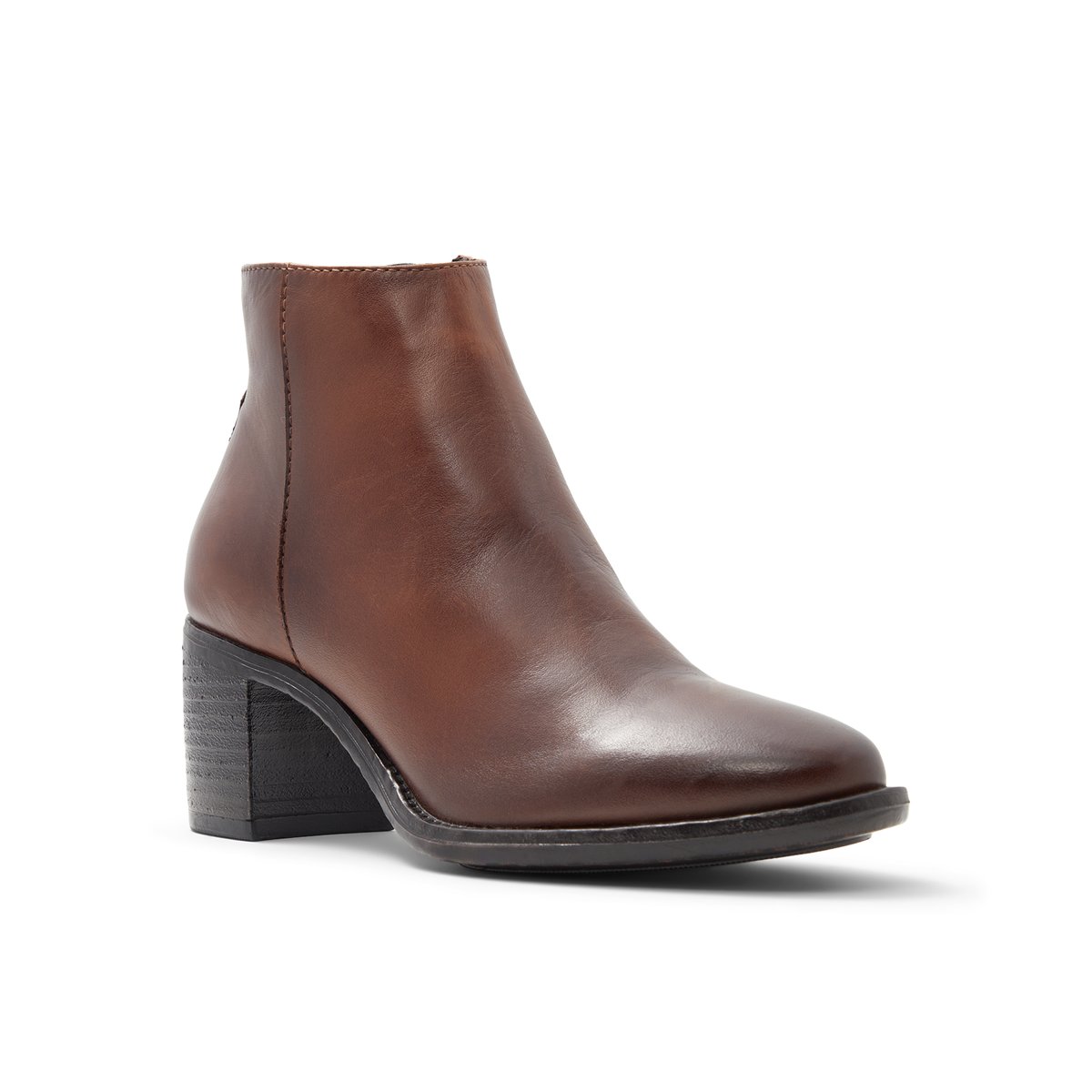 LUCA FERRI-Algieba-Bottillon - Talon bloc - Cognac