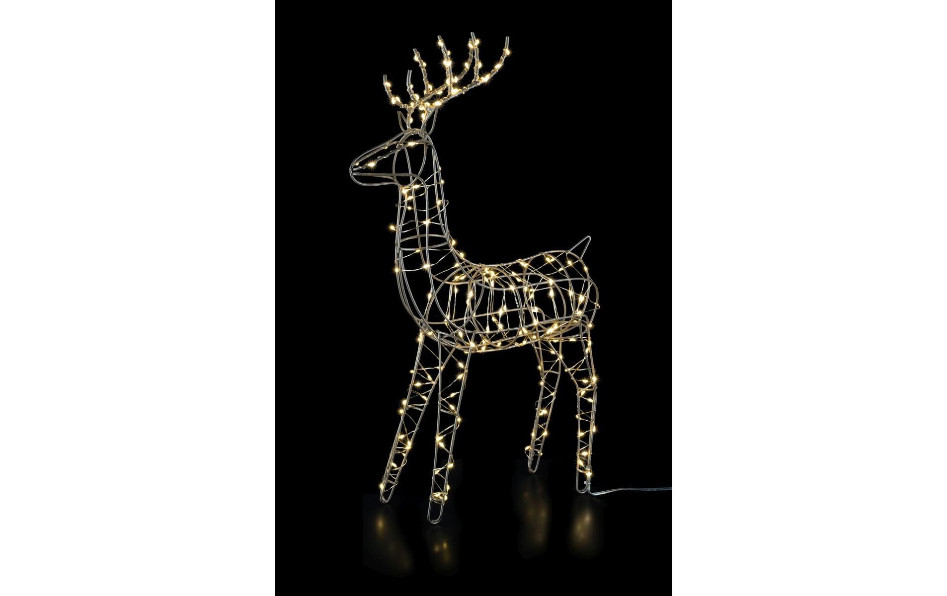 LED-Figur Rentier Finley, 180 LED, 47.5 cmWeihnachtsdekoration für den Innenbereich