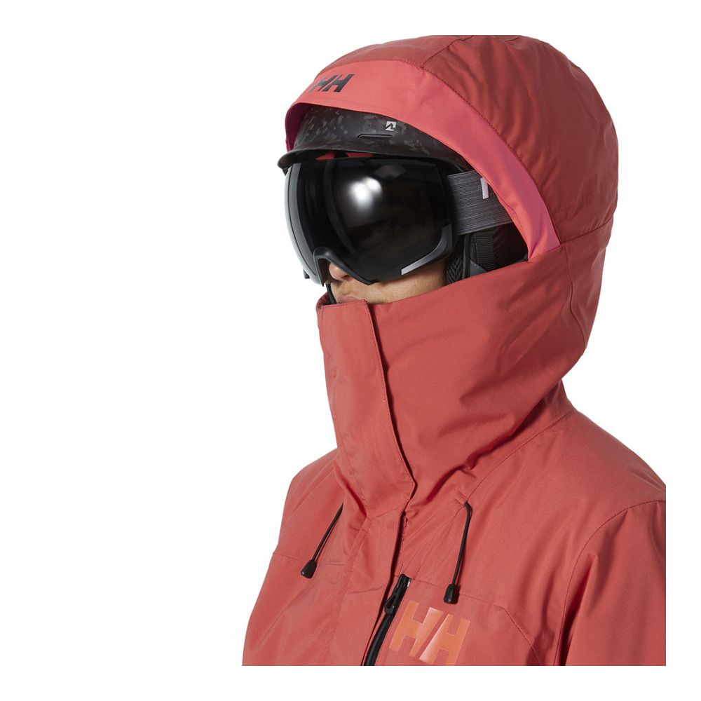 Helly Hansen POWSHOT - Veste ski Femme poppy red