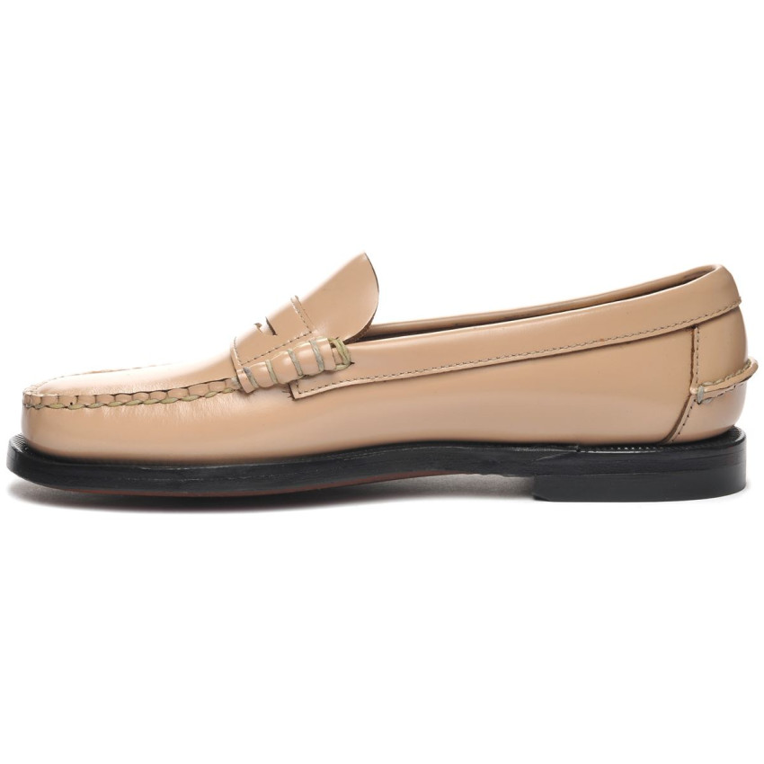 CLASSIC DAN PIGMENT BEIGE MOCASSIN-Mocassin pour femme en cuir brossé
