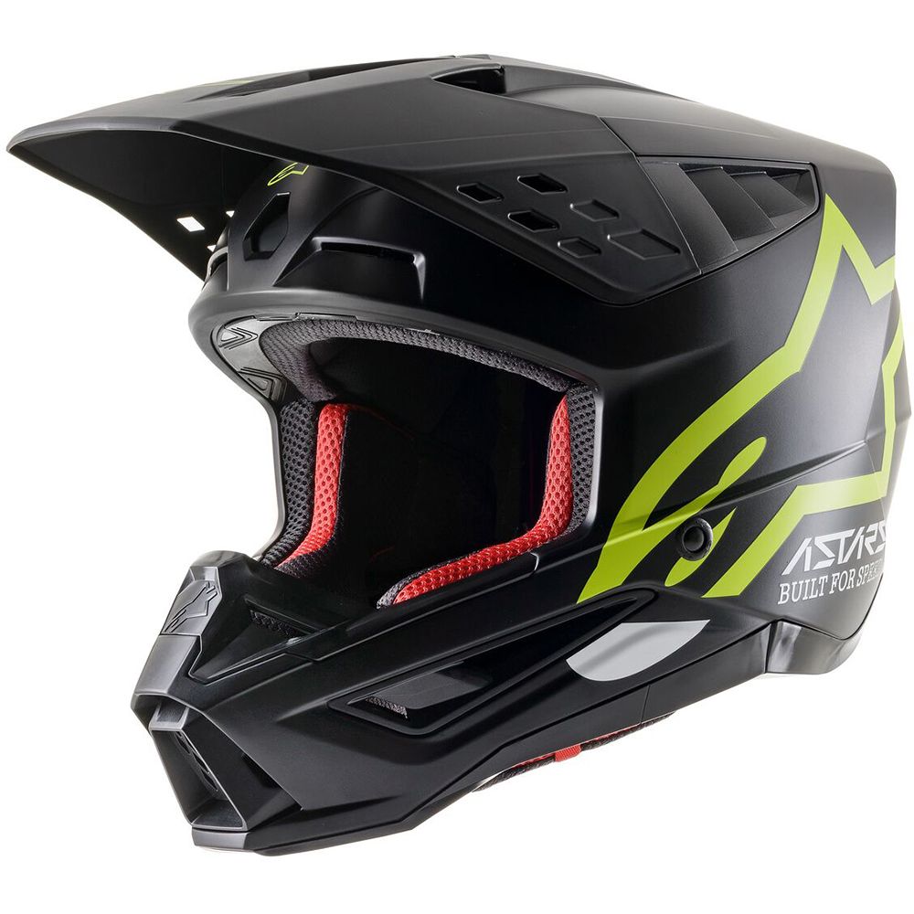 Alpinestars - Casque S-M5 Compass Noir / Jaune fluo