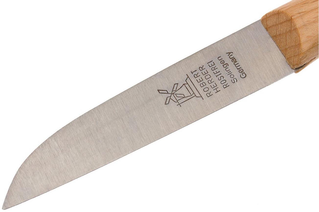 Robert Herder schilmes straight classic, roodbeuken RVS, 6,5 cm