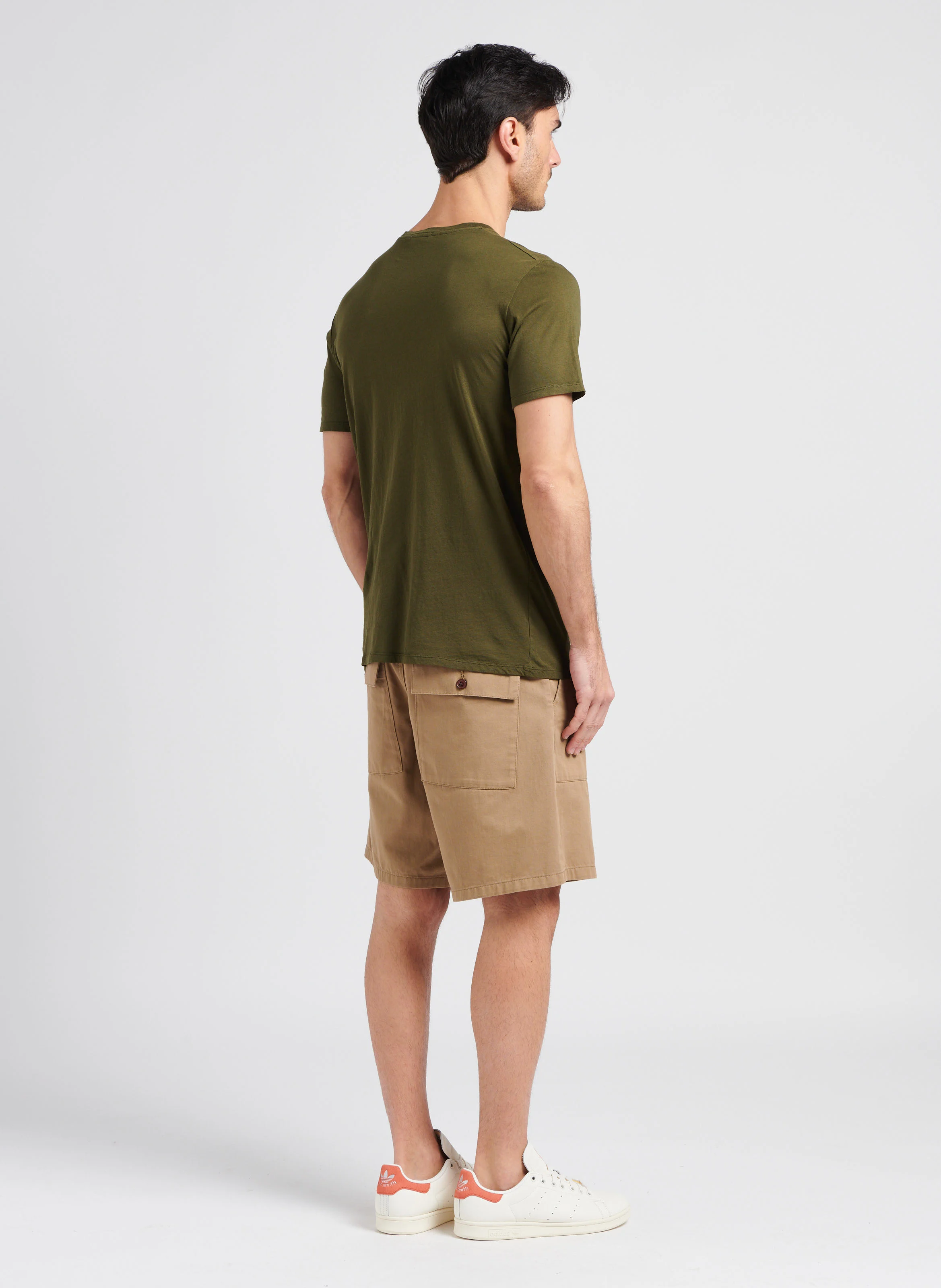 DECATUR - Tee-shirt col rond regular-fit en coton | Vert
