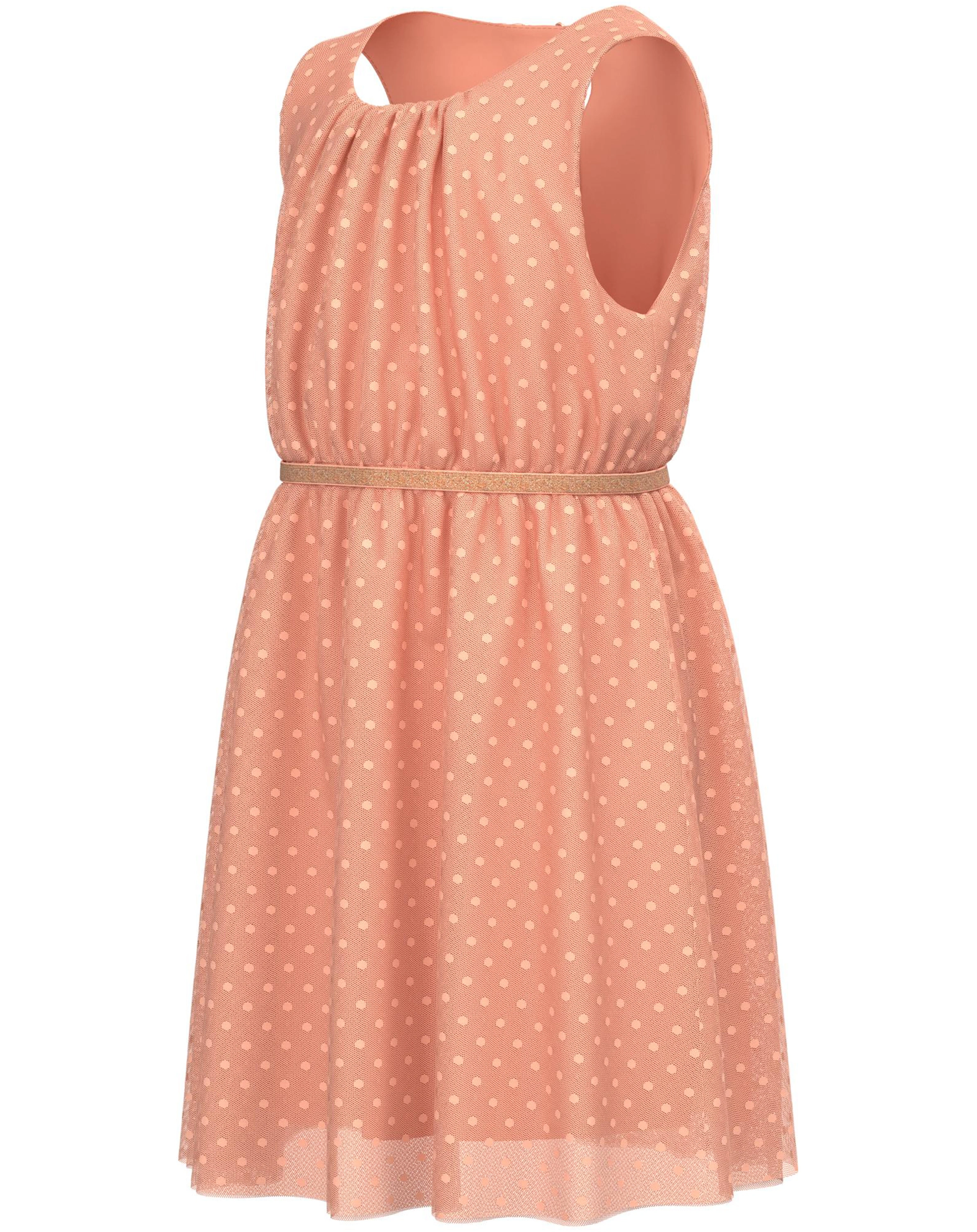 Tüllkleid NKFVABOSS gepunktet in peach nectar