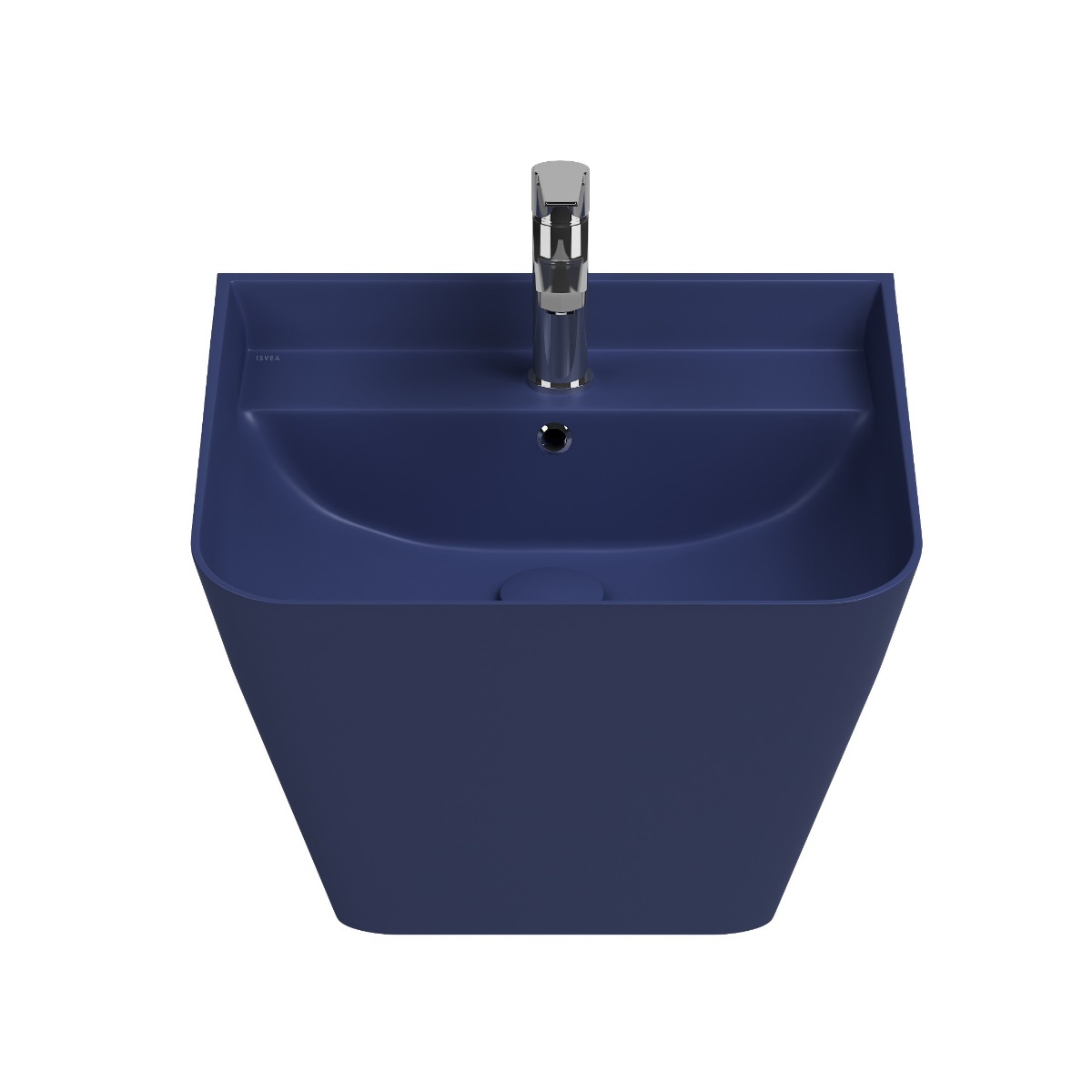 Isvea Sott Aqua hangende wastafel 50cm blauw