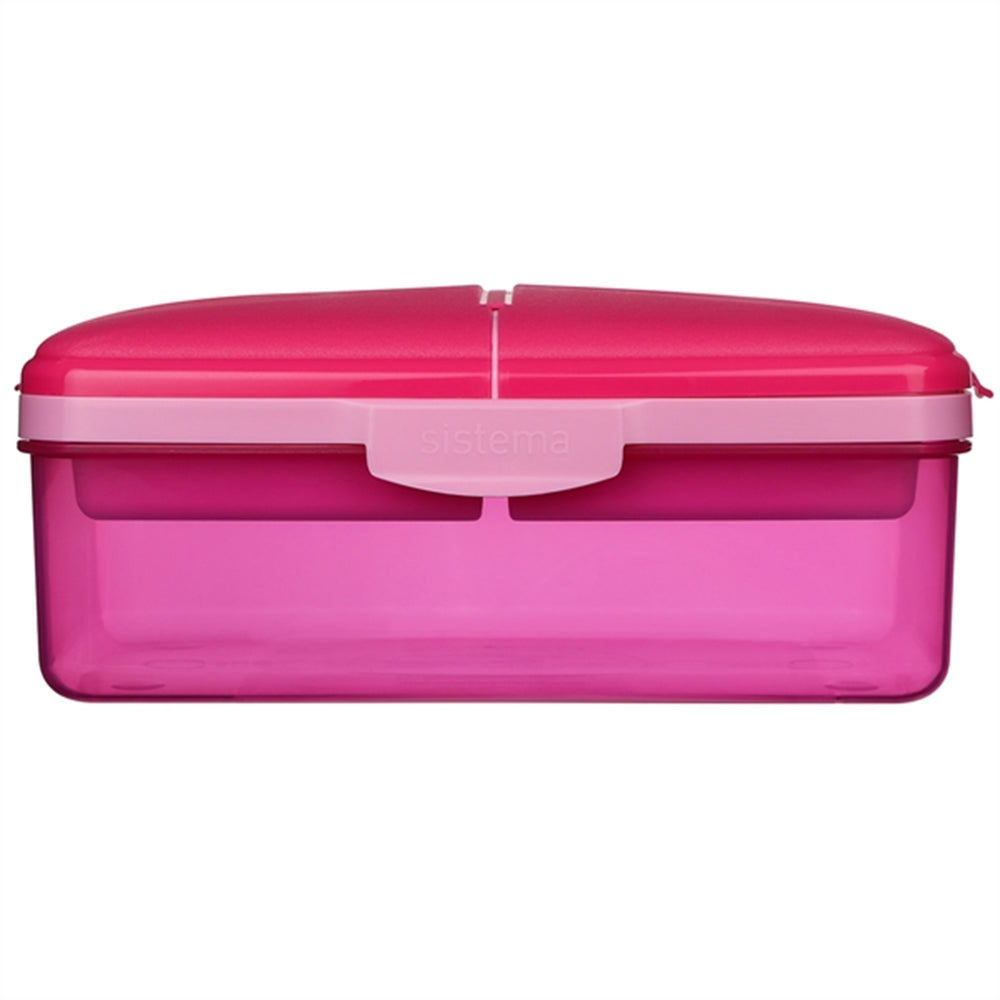 Køb Sistema Slimline Quaddie Madkasse 1,5 L Pink