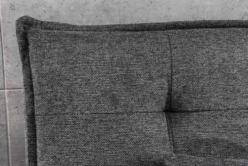 Modernes Schlafsofa JAZZ 190cm grau Strukturstoff 3-Sitzer Couch