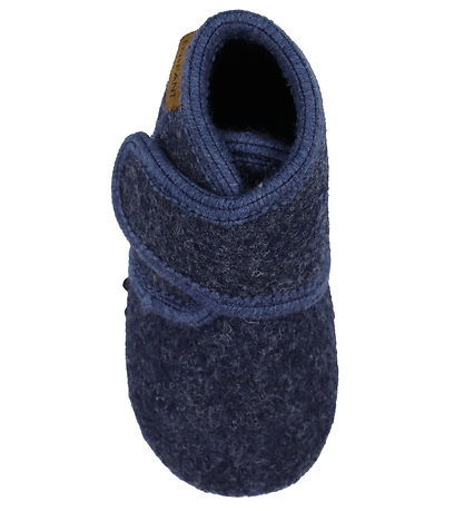 En Fant Hausschuhe - Wolle - Navy Melange