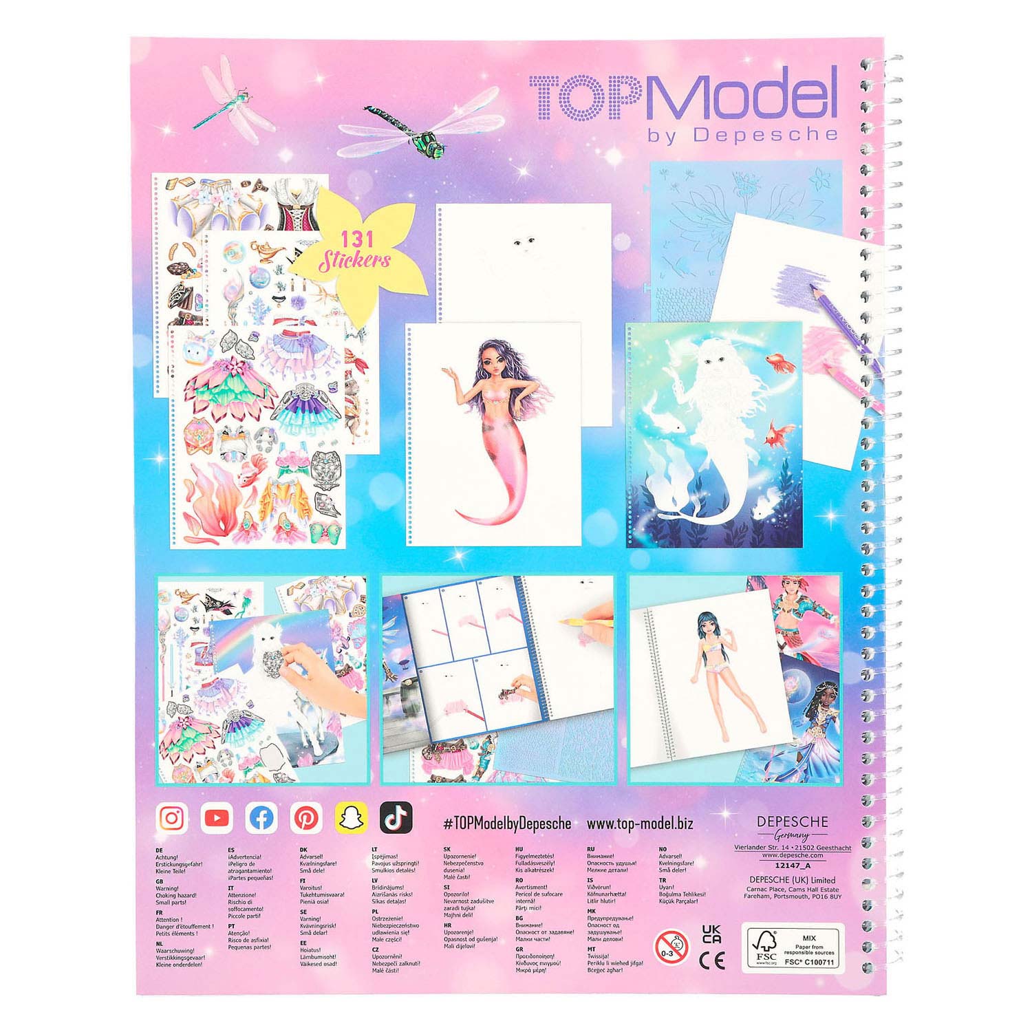 Create Your TOPModel Kleurboek met Stickers Fantasy
